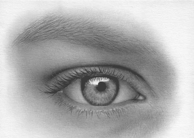 Kreslenie oka  Kreslenie ľudského oka. Kreslenie oka Obrazok16